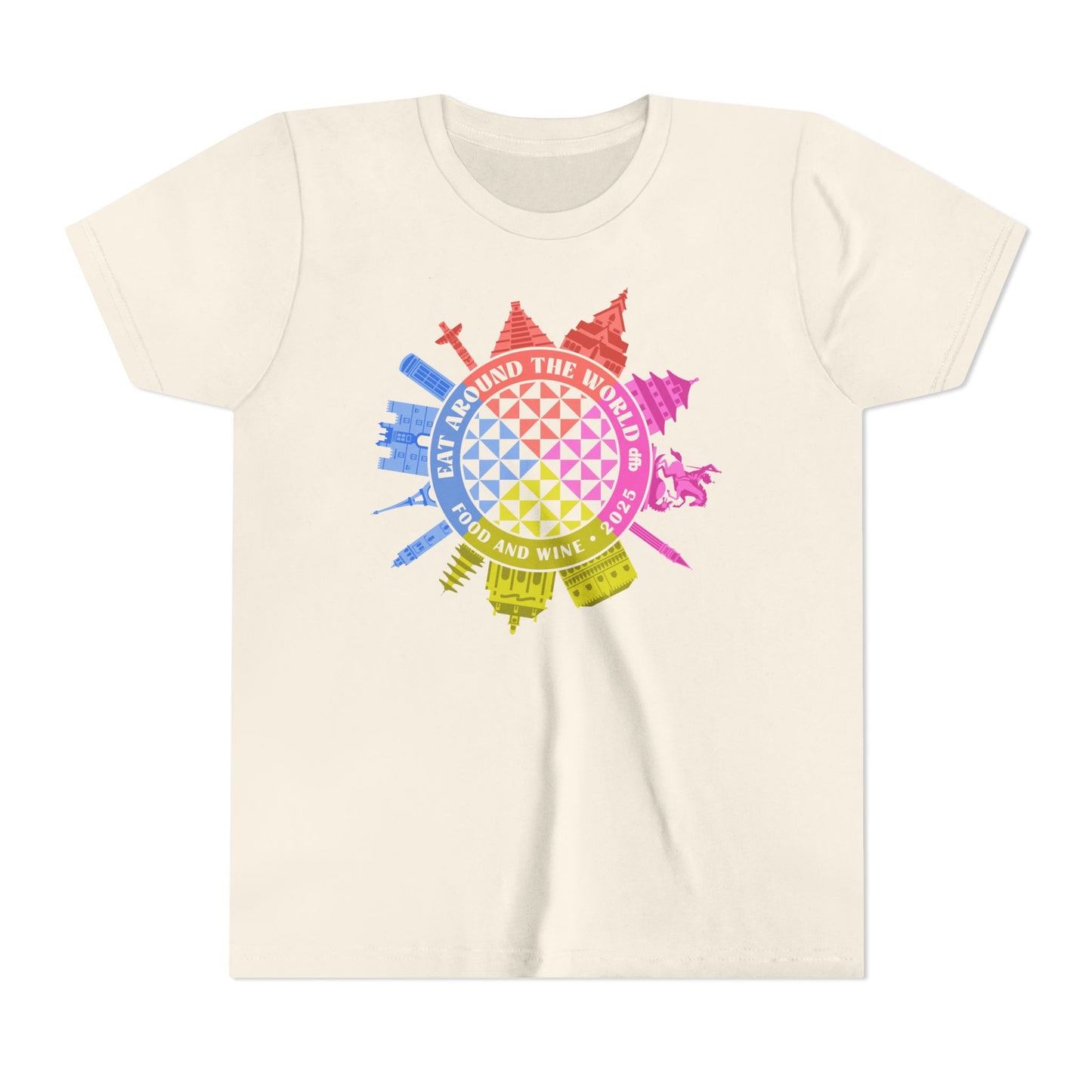 LIMITED EDITION Food & Wine Compass -  Kid's Short Sleeve Tee Shirt