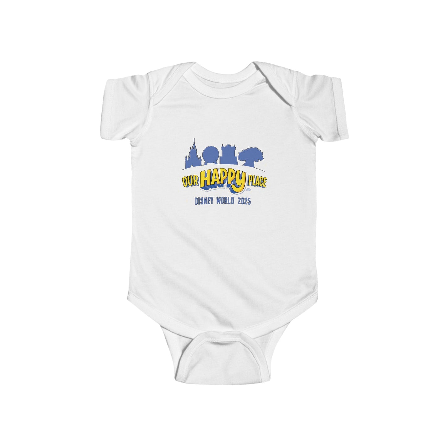 Our Happy Place 2025 - Family Matching Tee - Baby Onesie