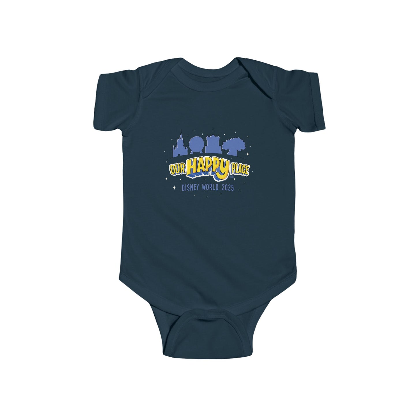 Our Happy Place 2025 - Family Matching Tee - Baby Onesie