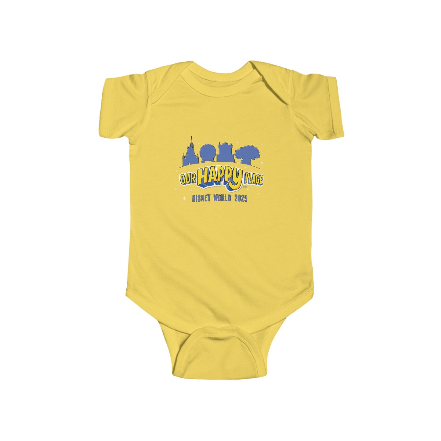 Our Happy Place 2025 - Family Matching Tee - Baby Onesie