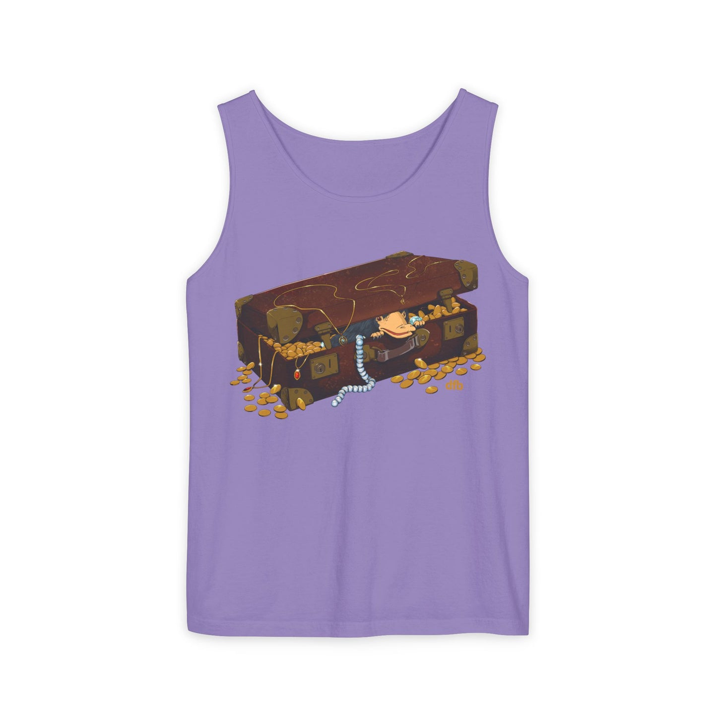 Niffler in a Suitcase - Unisex Garment-Dyed Tank Top