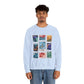 Magic Kingdom Vintage Stamps - Adult Crewneck Sweatshirt