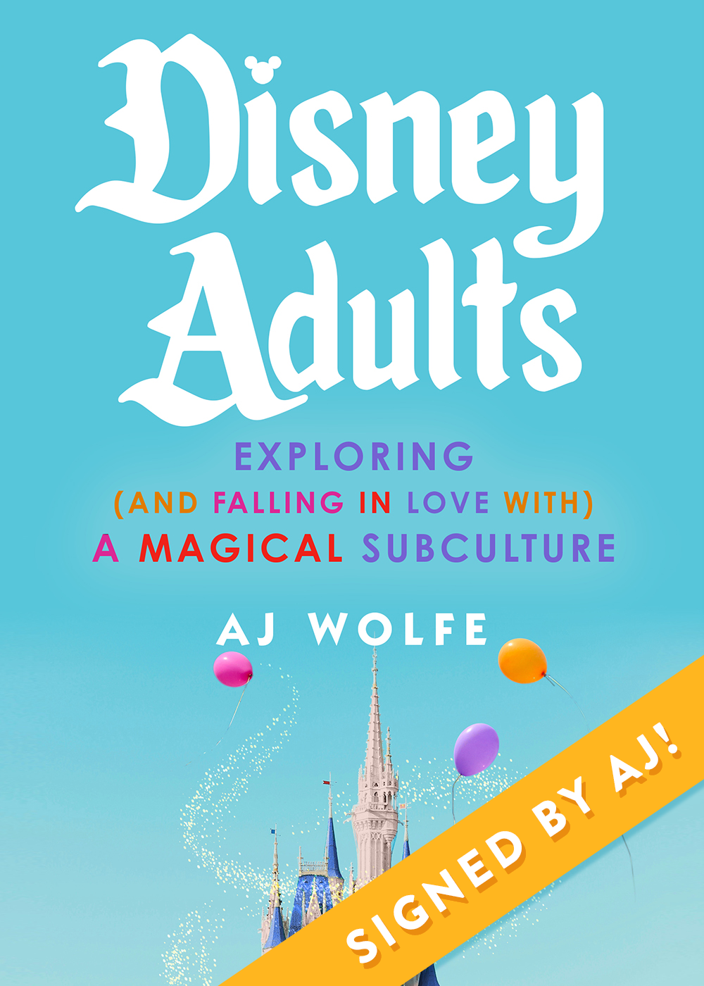 The Perfect Gift Set - SIGNED Disney Adults Book AND Disney Adult Embroidered Baseball Hat