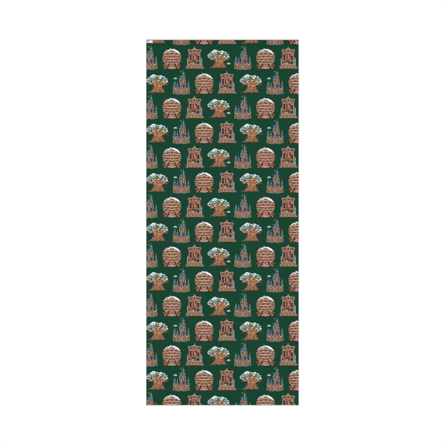 Gingerbread Park Landmarks - Gift Wrap Papers