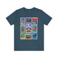 EPCOT Vintage Stamps - Adult Tee Shirt