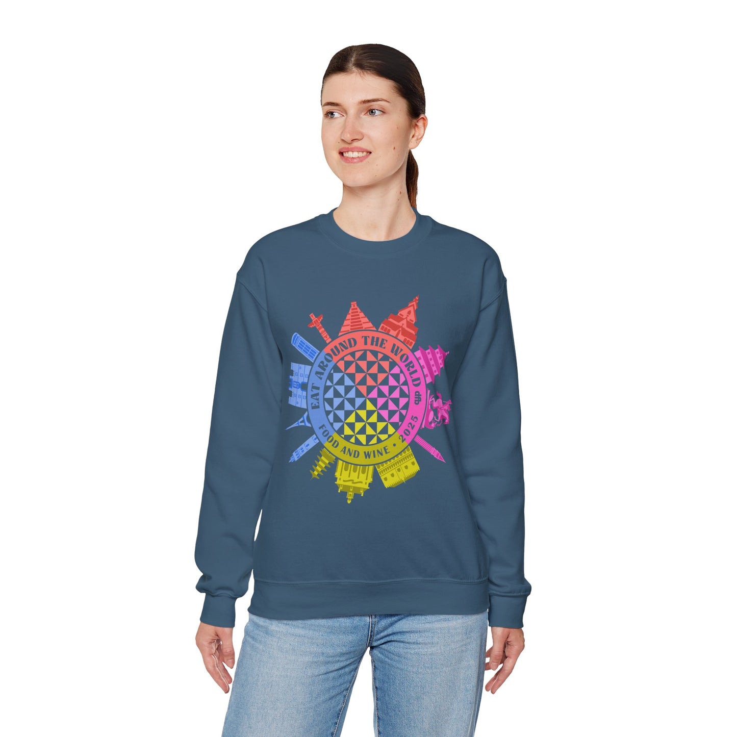LIMITED EDITION Food & Wine Compass - Adult Crewneck Sweatshirt