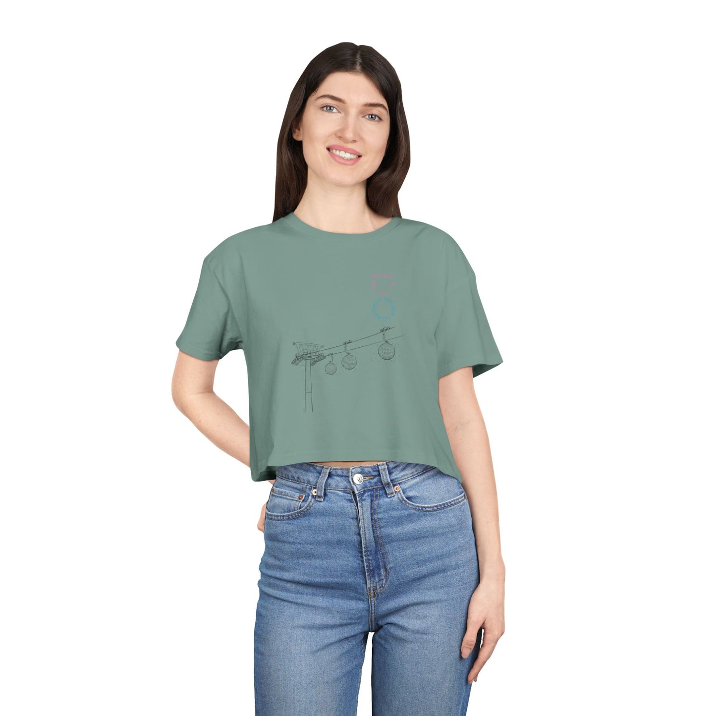 Monorail All The Time - Women's Crop Tee