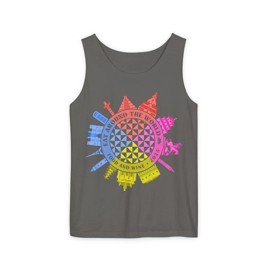 LIMITED EDITION Food & Wine Compass - Unisex Garment-Dyed Tank Top