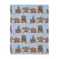 Gingerbread Park Icons - Velveteen Microfiber Blanket