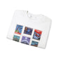 EPCOT Vintage Stamps - Adult Crewneck Sweatshirt