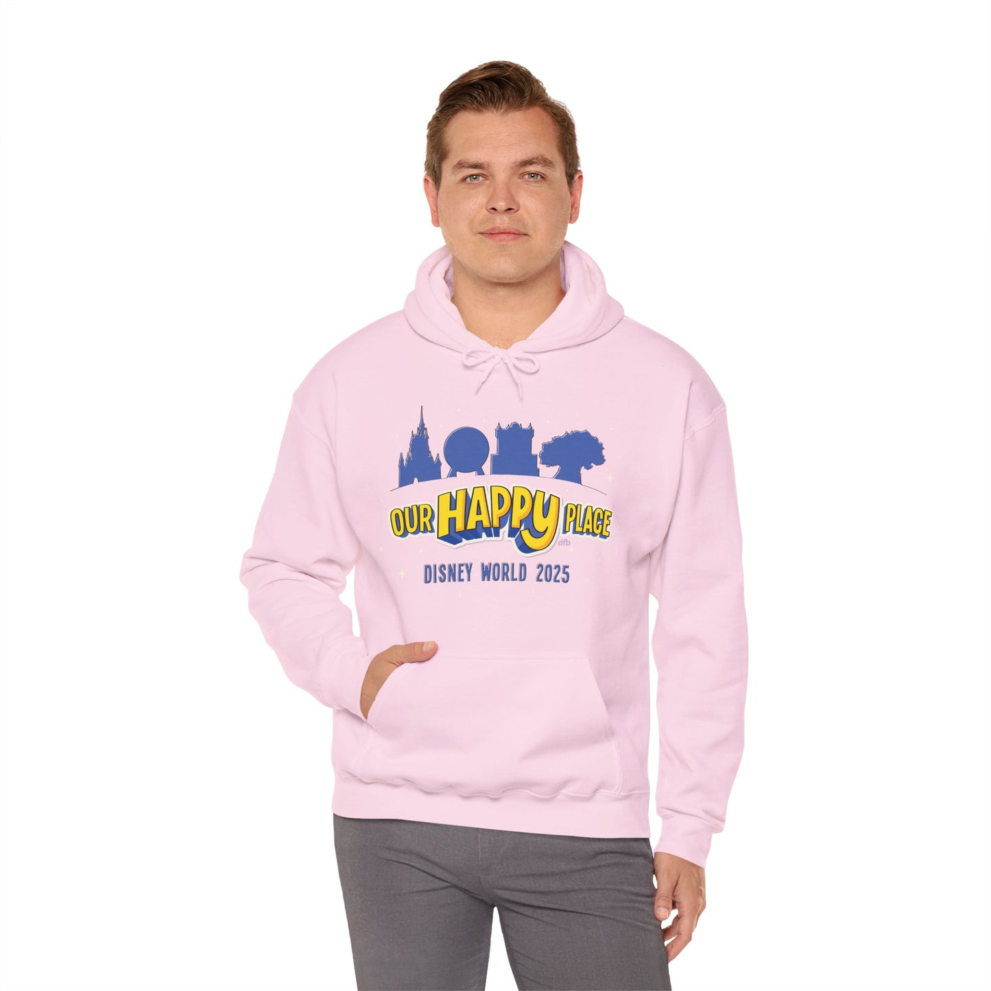 Our Happy Place 2025 - Family Matching Tee - Adult Hoodie Sweatshirt