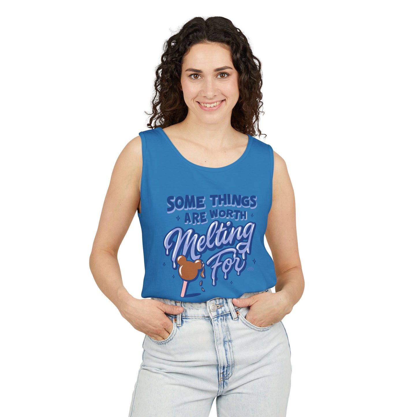 Some Things Are Worth Melting For - Unisex Garment-Dyed Tank Top