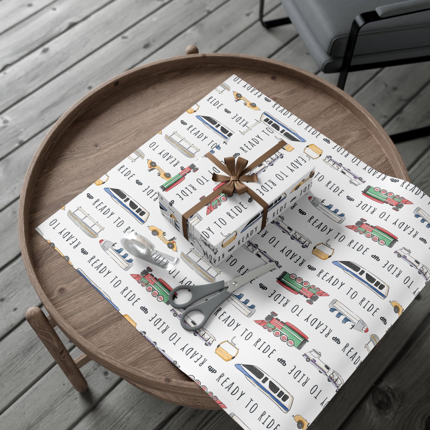 Ready to Ride, White Background - Gift Wrap Papers