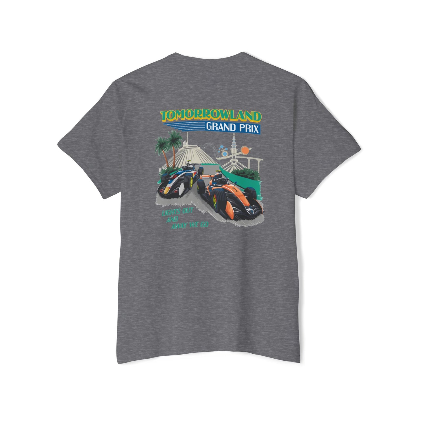 Tomorrowland Grand Prix - Front & Back w/ Pocket - Unisex Heavy Cotton Pocket Tee