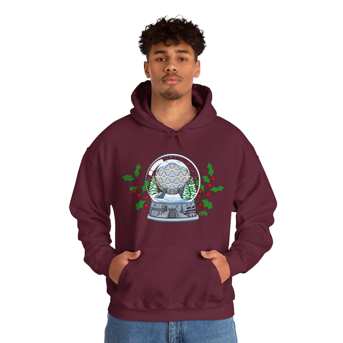 EPCOT Snowglobes -  Adult Hoodie Sweatshirt