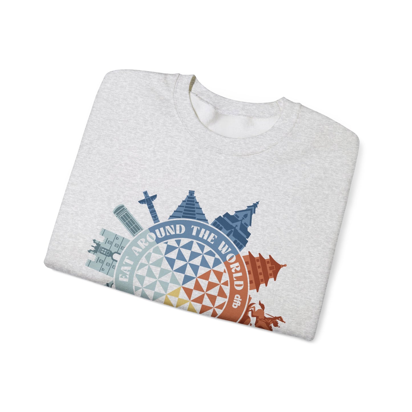 Food & Wine Compass - Adult Crewneck Sweatshirt