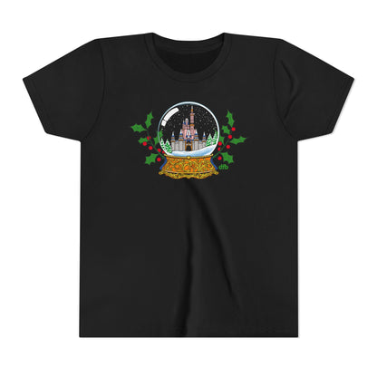 Magic Kingdom Snowglobes -  Kid's Short Sleeve Tee Shirt