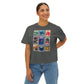 Hollywood Studios Vintage Stamps - Women's Boxy Tee