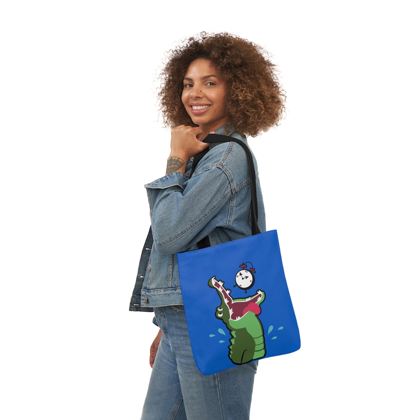 Tick Tock Croc- Canvas Tote Bag