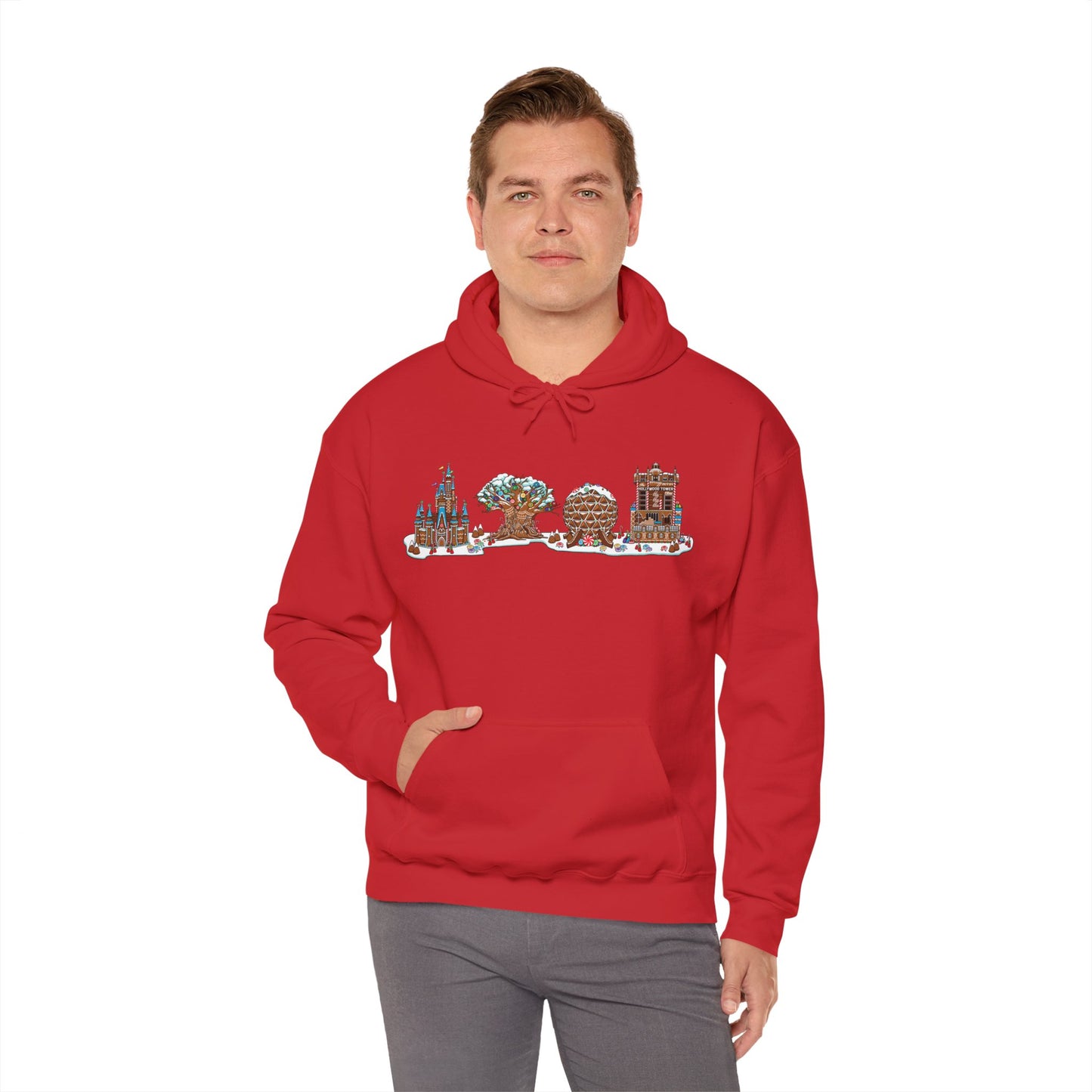 Gingerbread Park Icons - Adult Hoodie Sweatshirt