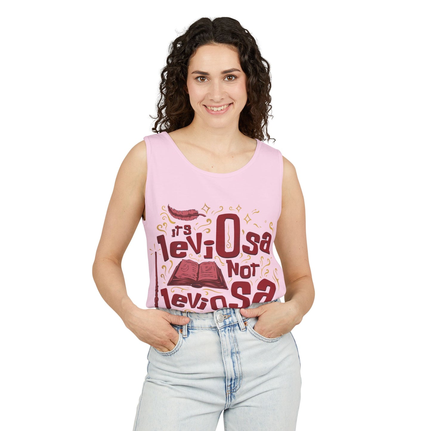 Hermione Quote - Unisex Garment-Dyed Tank Top