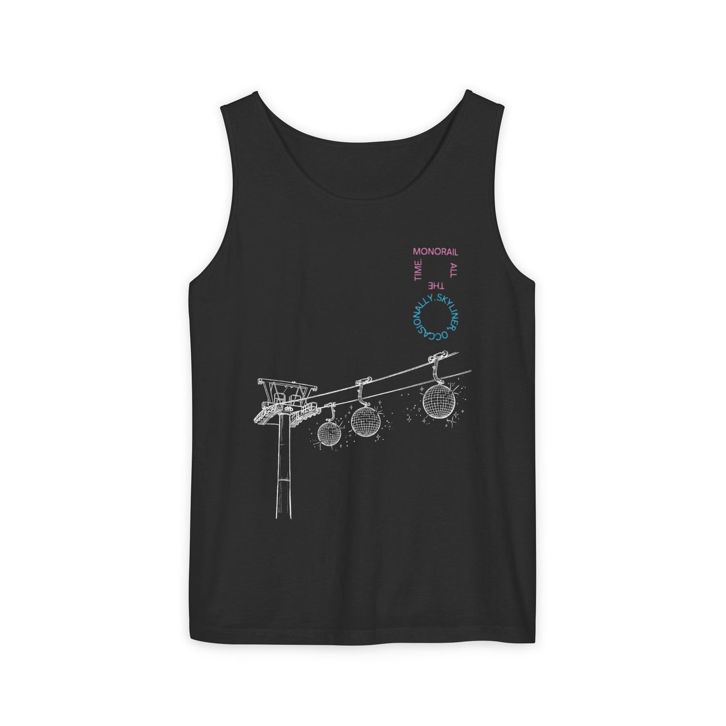 Monorail All The Time - Unisex Garment-Dyed Tank Top