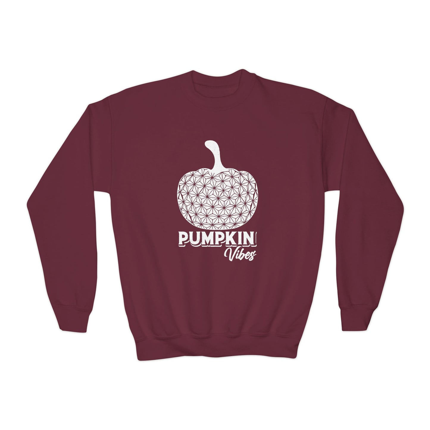 Pumpkin Vibes EPCOT Spaceship Earth Youth Crewneck Sweatshirt