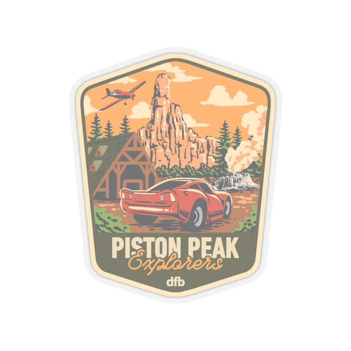 Piston Peak - Kiss-Cut Stickers