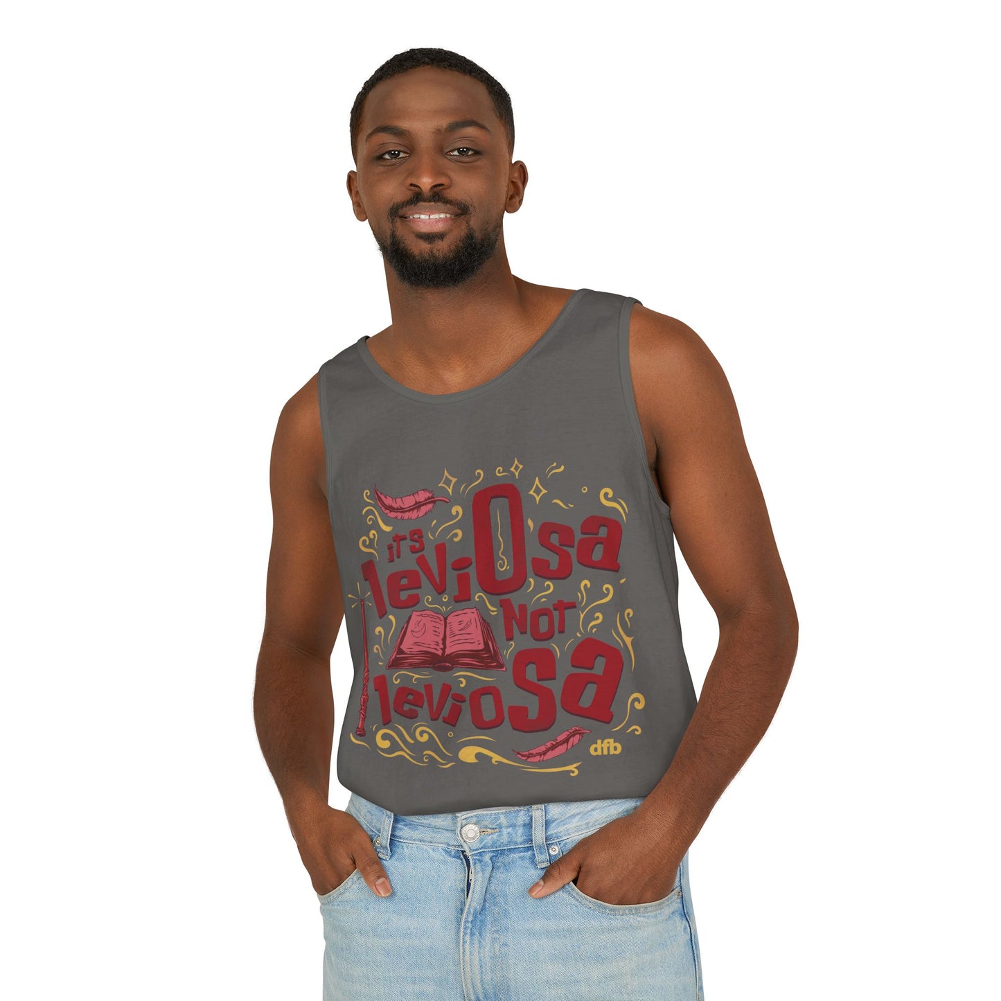 Hermione Quote - Unisex Garment-Dyed Tank Top