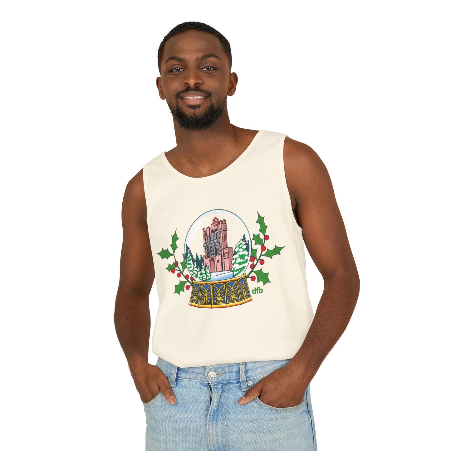 Hollywood Studios Snowglobes - Unisex Garment-Dyed Tank Top