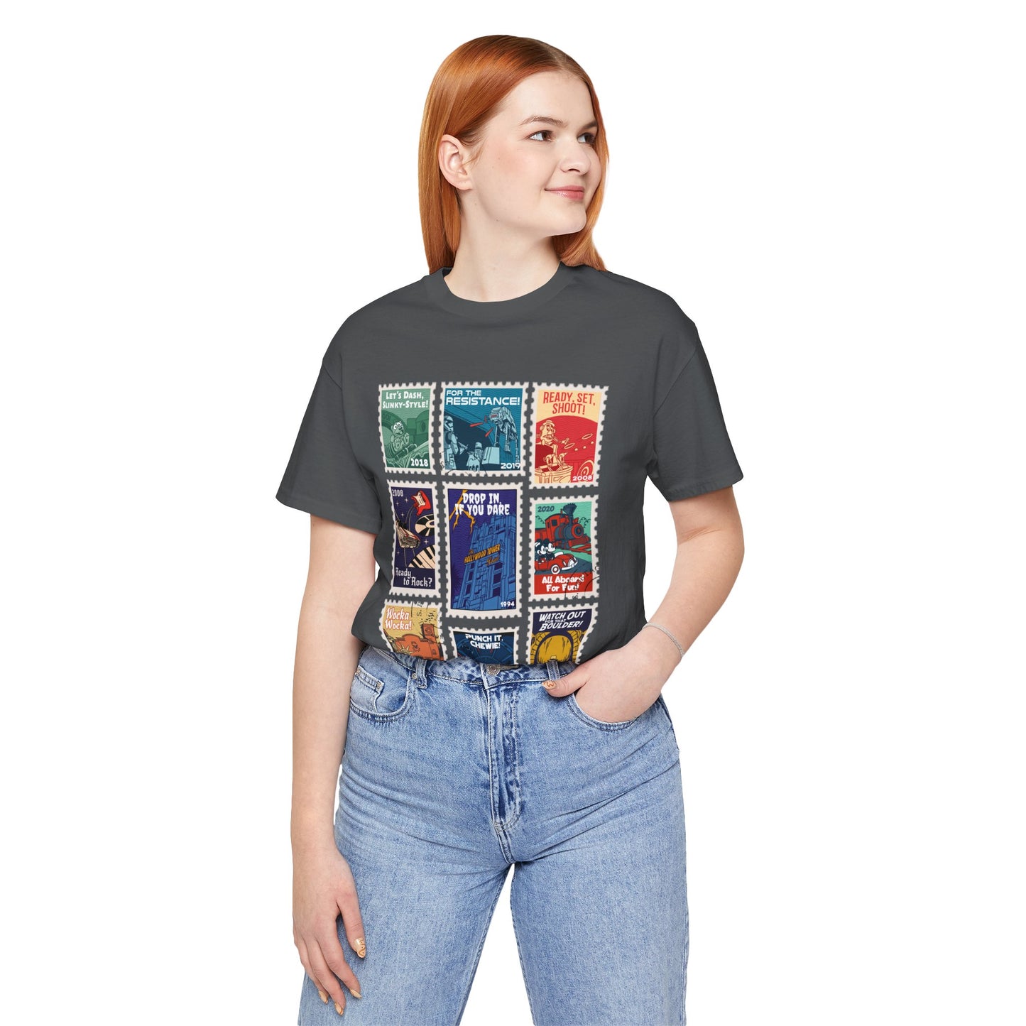 Hollywood Studios Vintage Stamps - Adult Tee Shirt