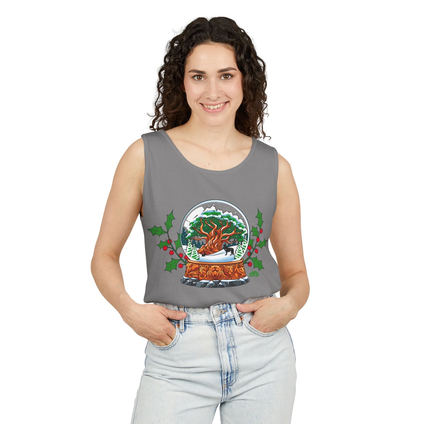 Animal Kingdom Snowglobes - Unisex Garment-Dyed Tank Top