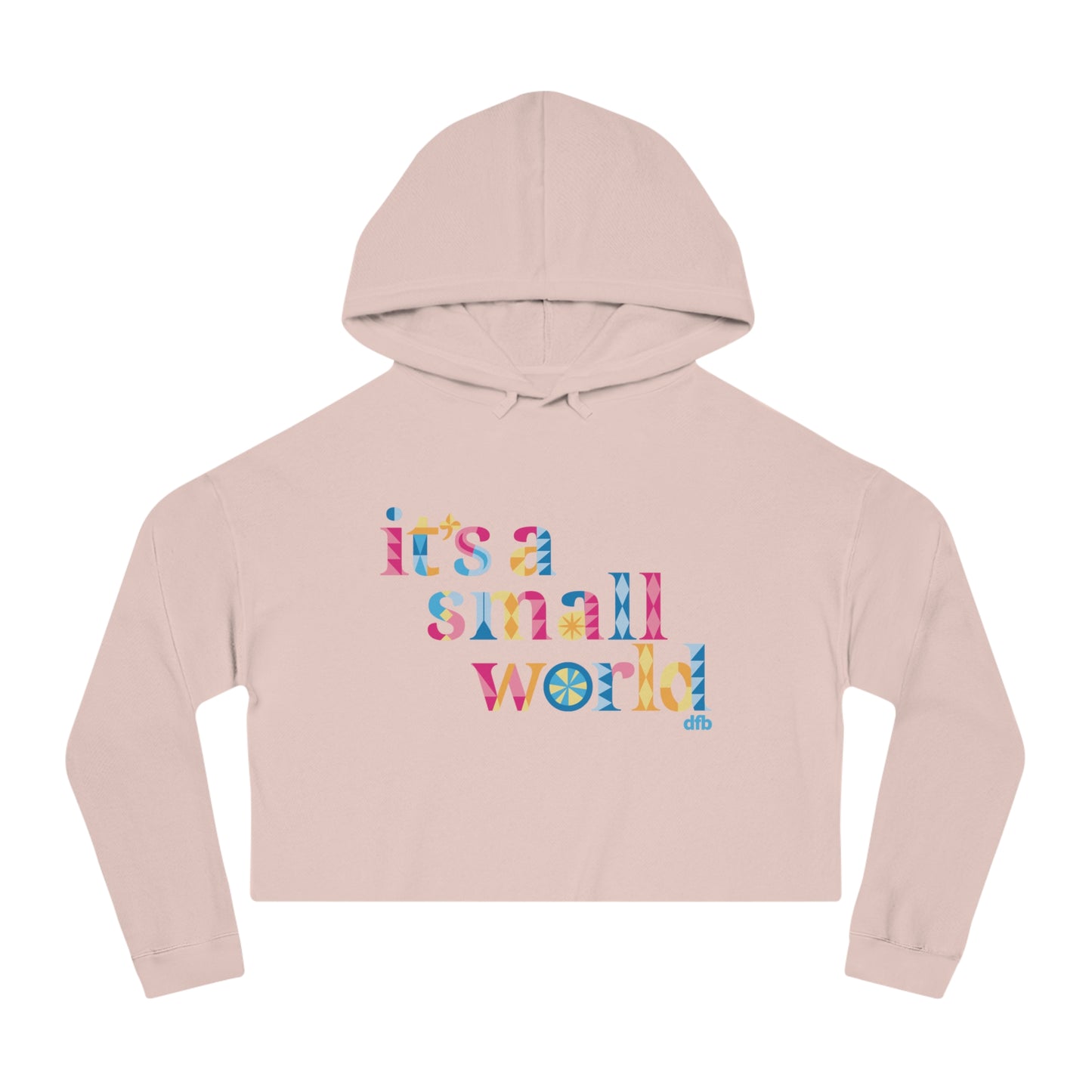 it's a small world - Women’s Cropped Hooded Sweatshirt