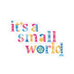 it's a small world - Kiss-Cut Stickers