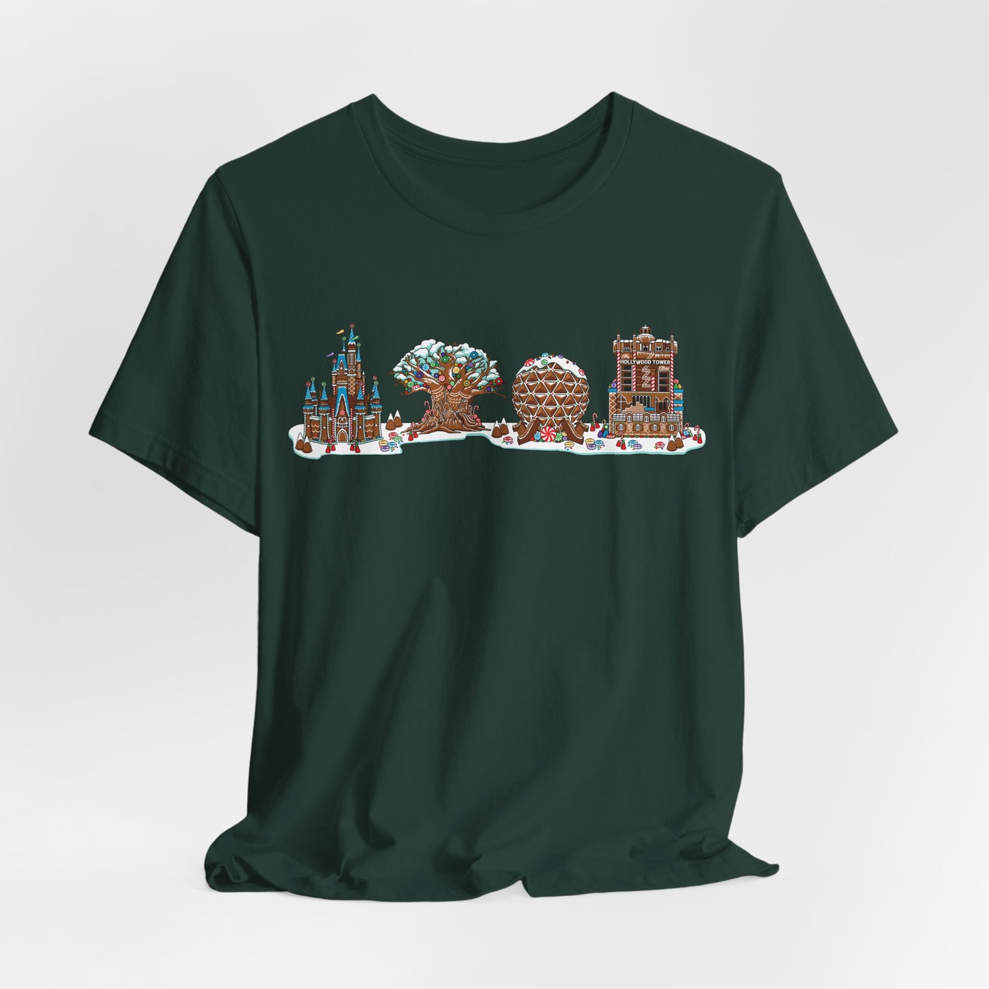 Gingerbread Park Icons - Adult Tee Shirt