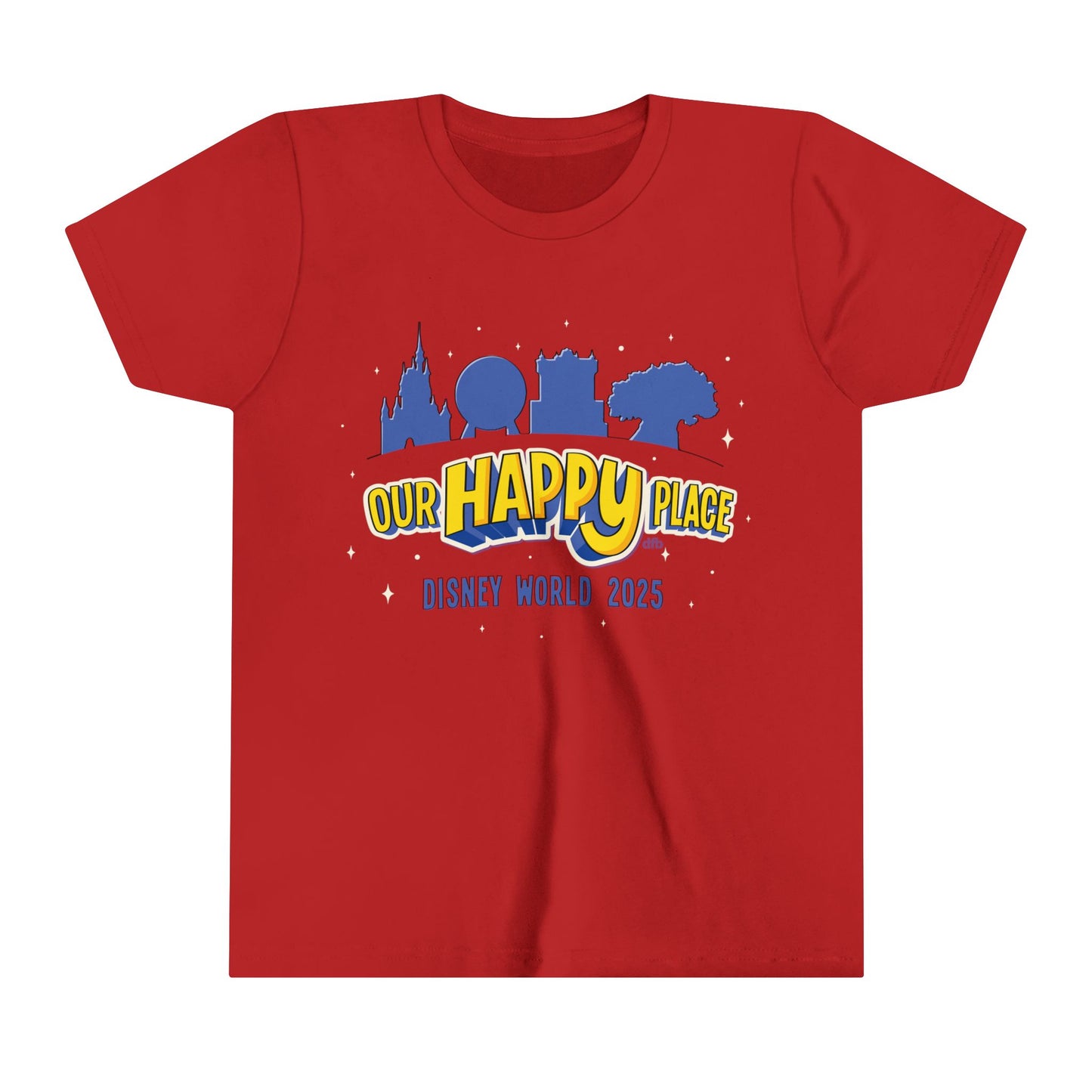 Our Happy Place 2025 - Family Matching Tee - Youth Short Sleeve Tee Shirt