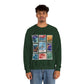 Magic Kingdom Vintage Stamps - Adult Crewneck Sweatshirt