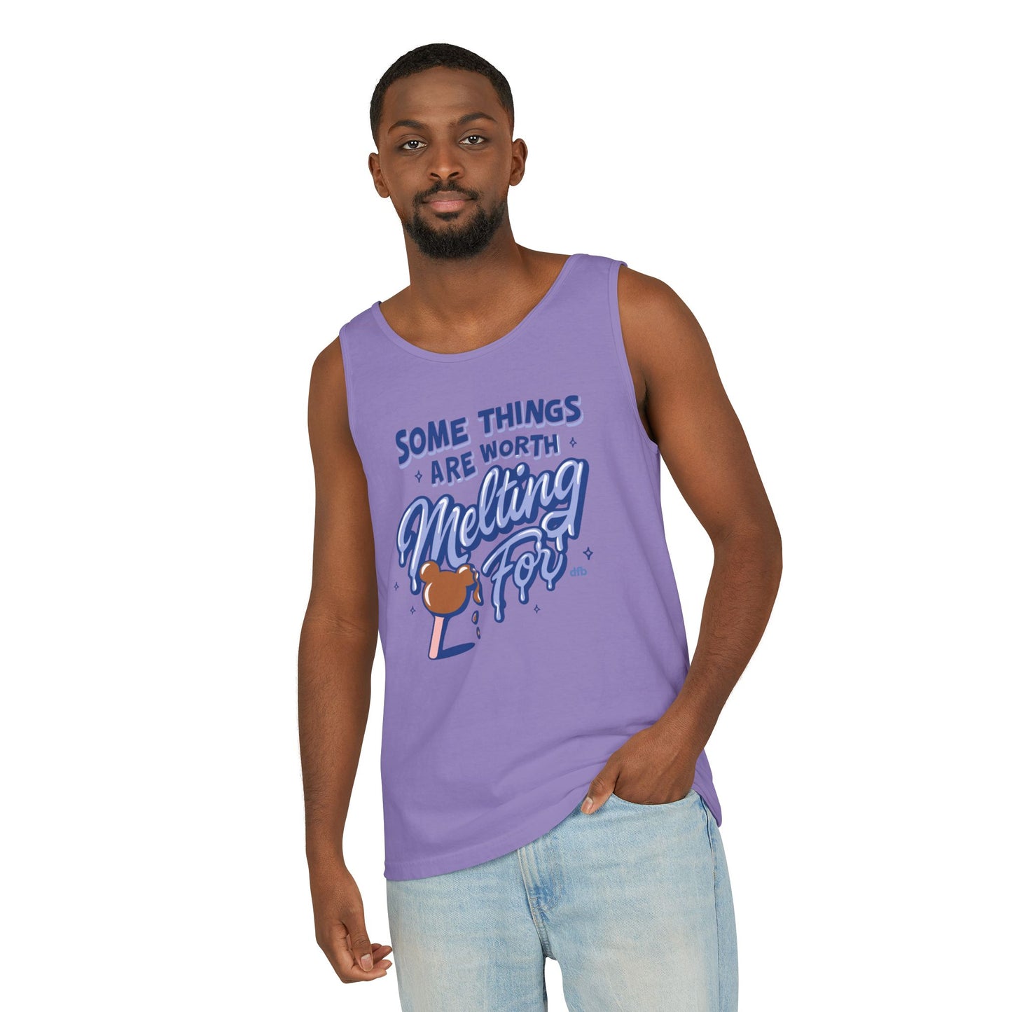 Some Things Are Worth Melting For - Unisex Garment-Dyed Tank Top
