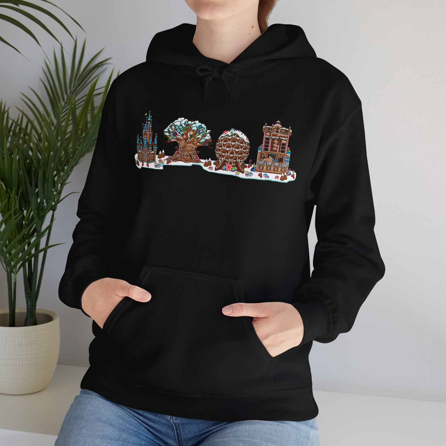 Gingerbread Park Icons - Adult Hoodie Sweatshirt