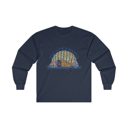 Welcome to my World EPCOT Food & Wine Festival Long Sleeve Shirt | Adult Unisex
