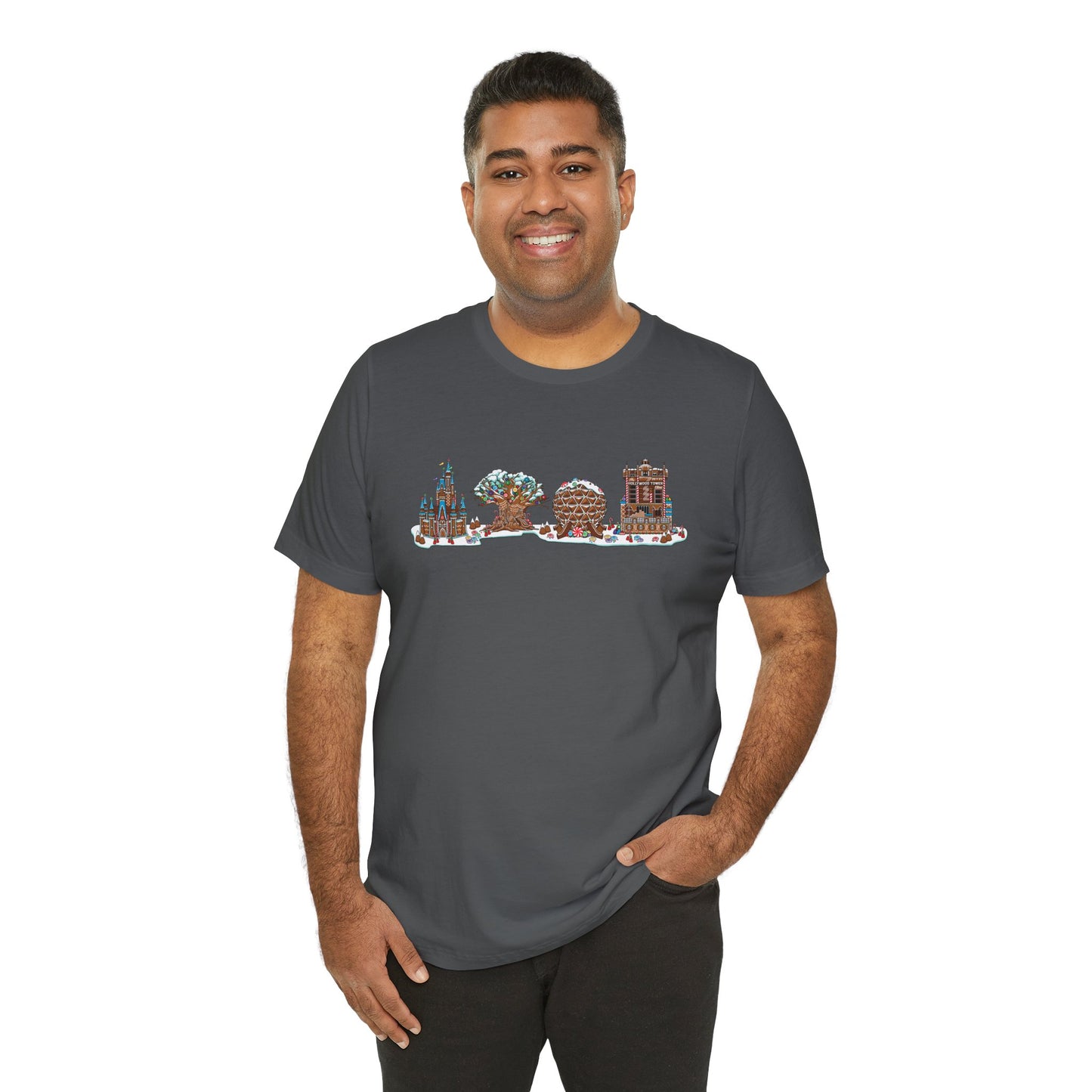 Gingerbread Park Icons - Adult Tee Shirt