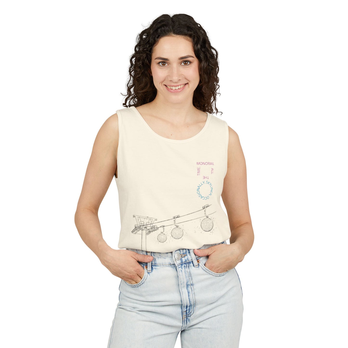 Monorail All The Time - Unisex Garment-Dyed Tank Top