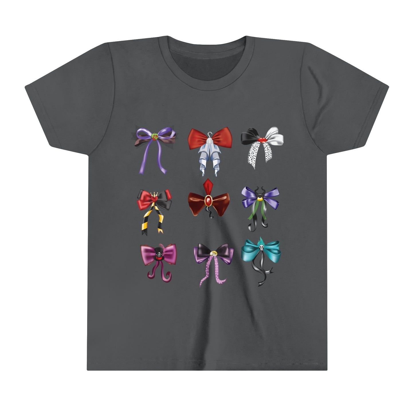 Bad to the Bow - Villains Bows - Youth Short Sleeve Tee Shirt