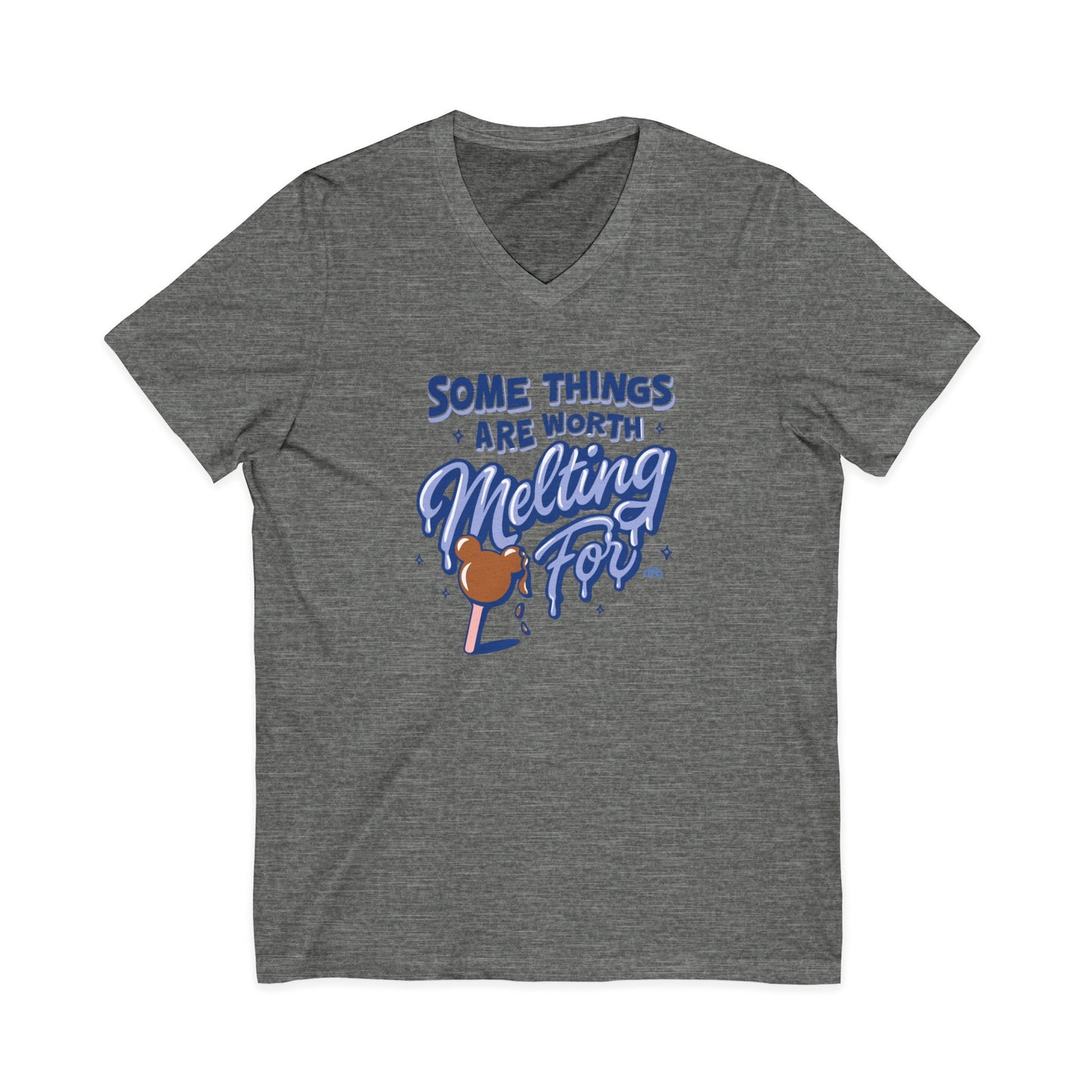 Some Things Are Worth Melting For - Short Sleeve V-Neck Tee