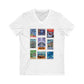 EPCOT Vintage Stamps - Short Sleeve V-Neck Tee