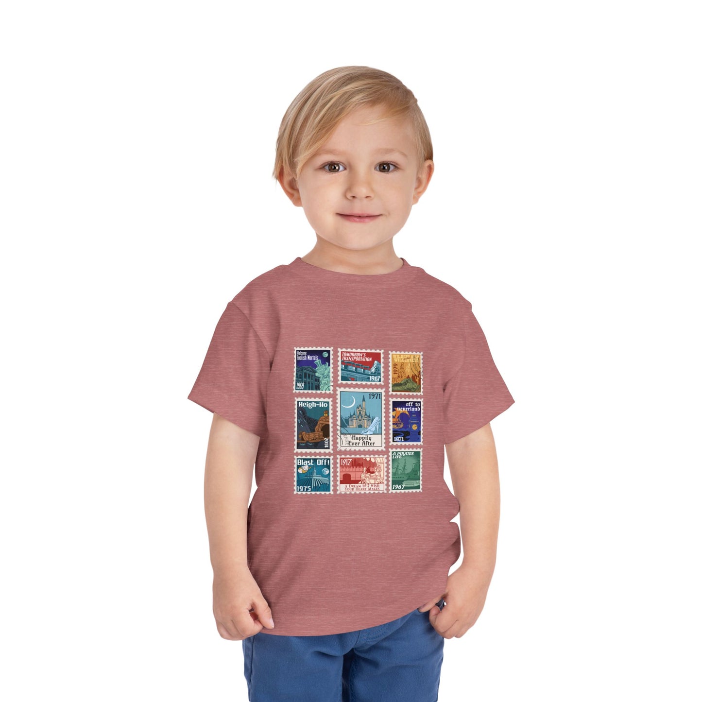 Magic Kingdom Vintage Stamps - Toddler T-shirt