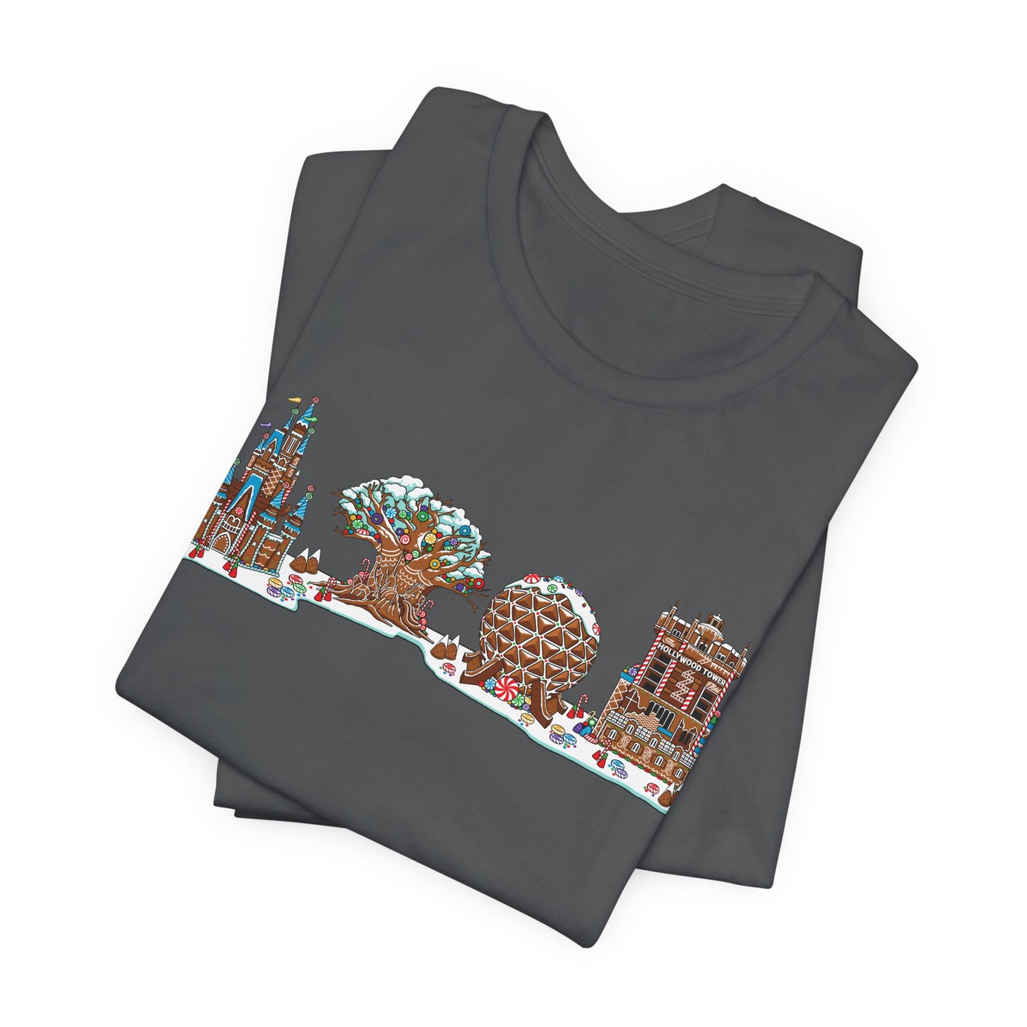 Gingerbread Park Icons - Adult Tee Shirt