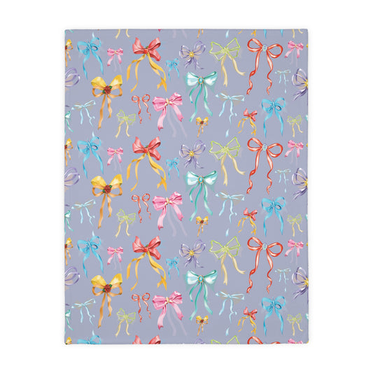 Bibbidi Bobbidi Bow - Princess Bows - Velveteen Microfiber Blanket