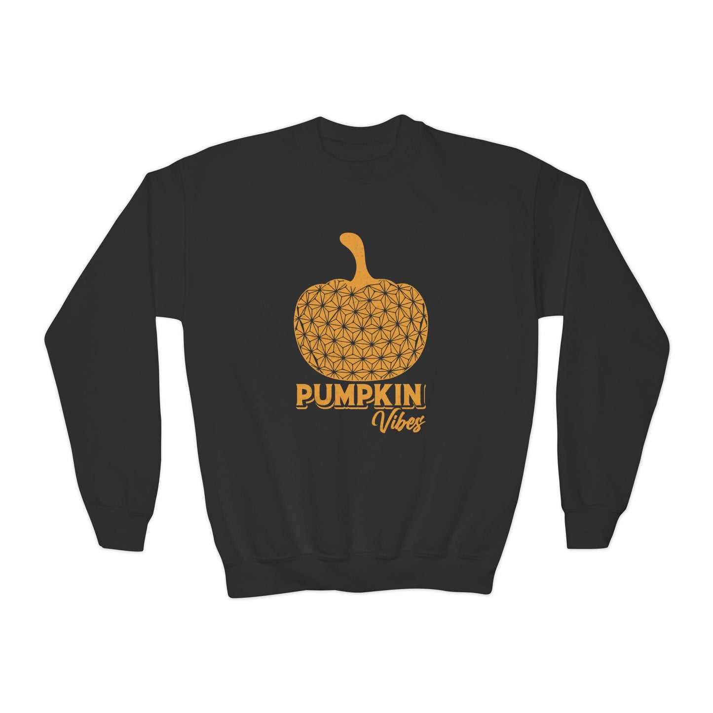 Pumpkin Vibes EPCOT Spaceship Earth Youth Crewneck Sweatshirt