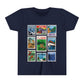 Animal Kingdom Vintage Stamps - Youth Short Sleeve Tee Shirt